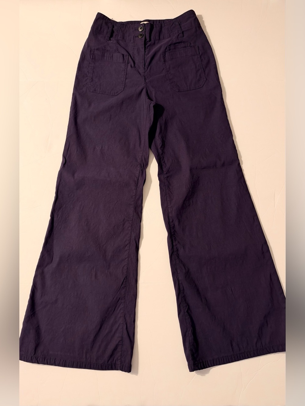 Maeve Wide-Leg Jeans in Deep Purple